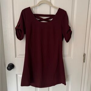 NWT Sexy Burgundy Women's Dress
